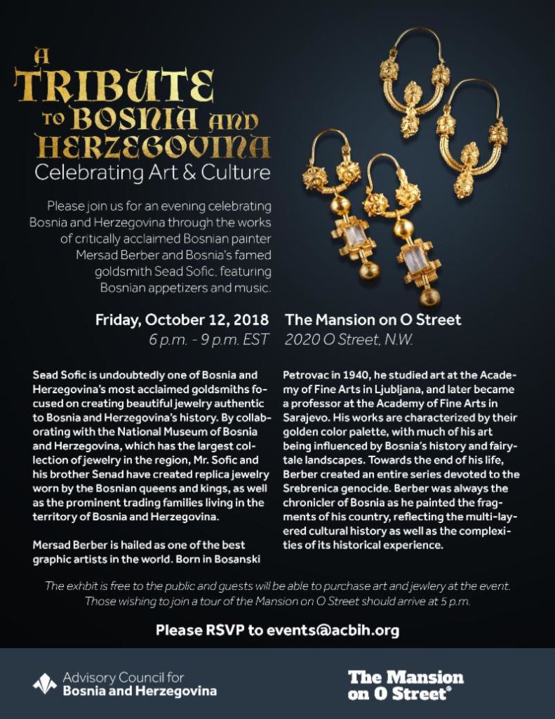 Invitation: A Tribute to Bosnia and Herzegovina – Advisory Council for